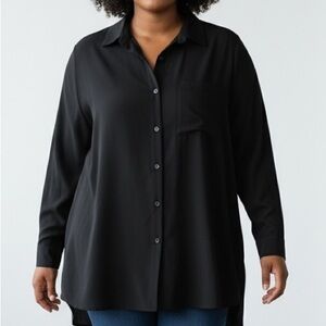 Foxcroft Black Shirt NWOT